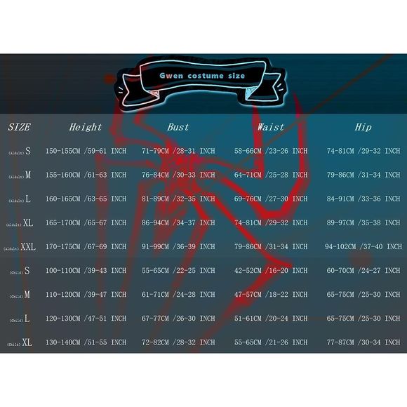 Gwen Stacy cosplay costume for adult. Size XL, Halloween cosplay costumes. - Picture 6 of 9